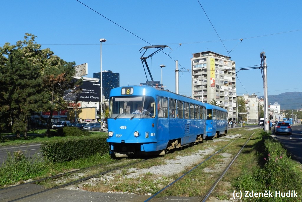 Загреб, Tatra T4YU № 489