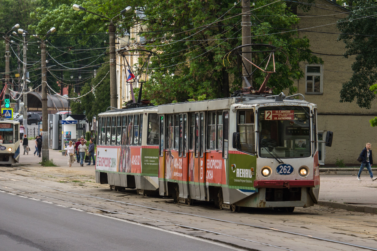 Szmolenszk, 71-608KM — 262; Szmolenszk — Shuttle traffic of trams during the repair of Nikolaev Street