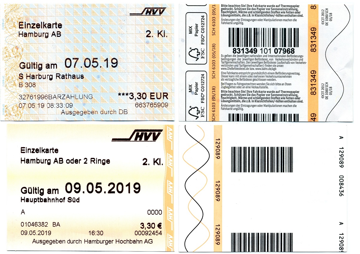 Hamburk — Tickets