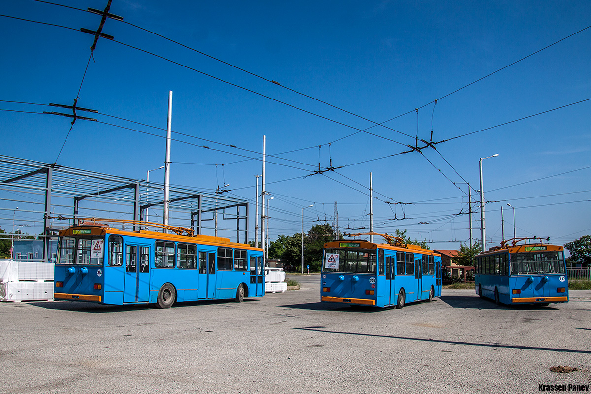 Sliven, Škoda 14Tr06 Nr 314; Sliven, Škoda 14Tr06 Nr 305; Sliven, Škoda 14Tr06 Nr 317