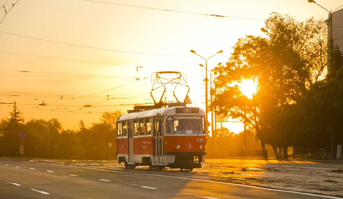 Марыупаль, Tatra T3A № 735