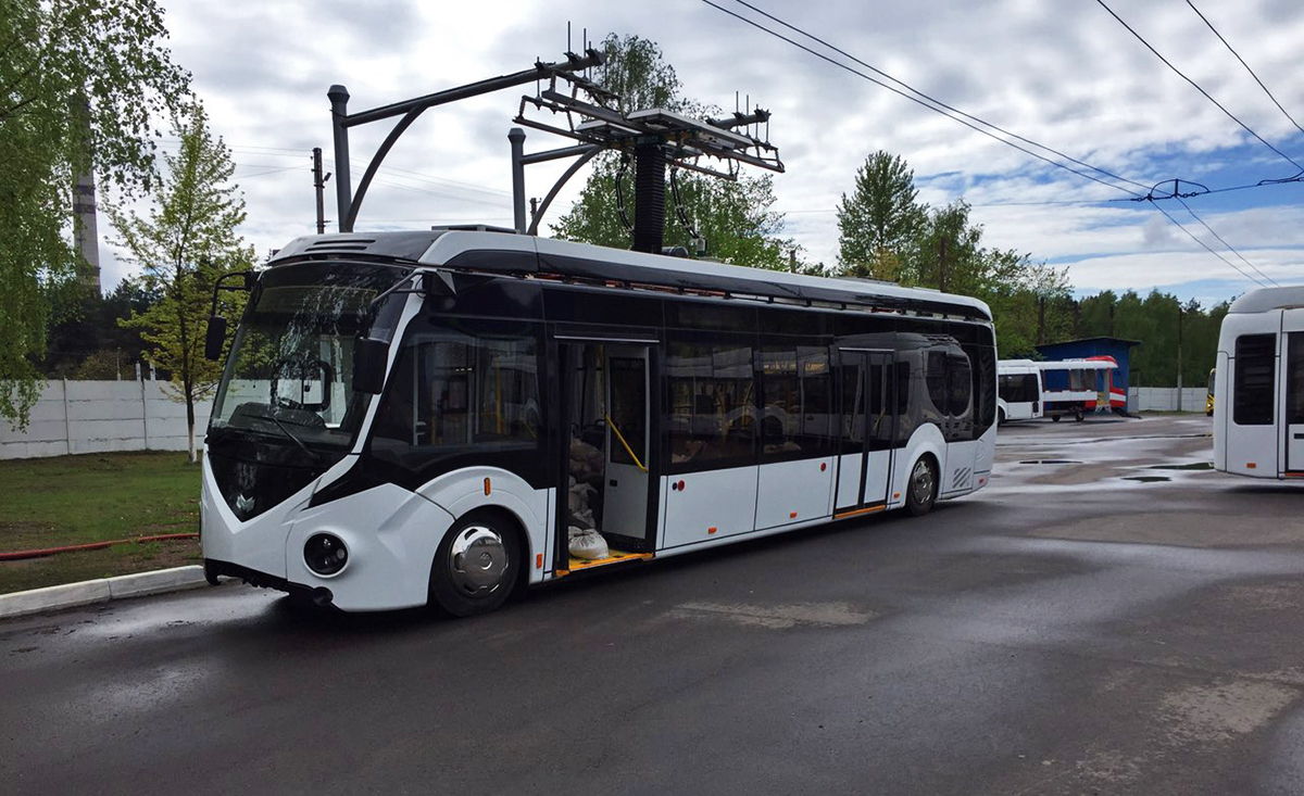 Minsk, BKM E4200R nr. б/н; Minsk — Belcommunmash Plant; Minsk — Electric Bus