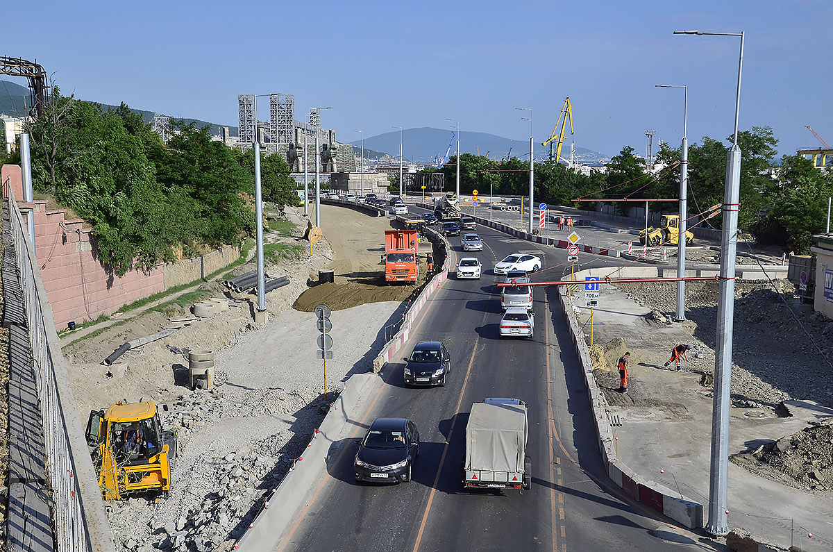 Новороссийск — Строительство и расширение проезжей части Сухумского шоссе
