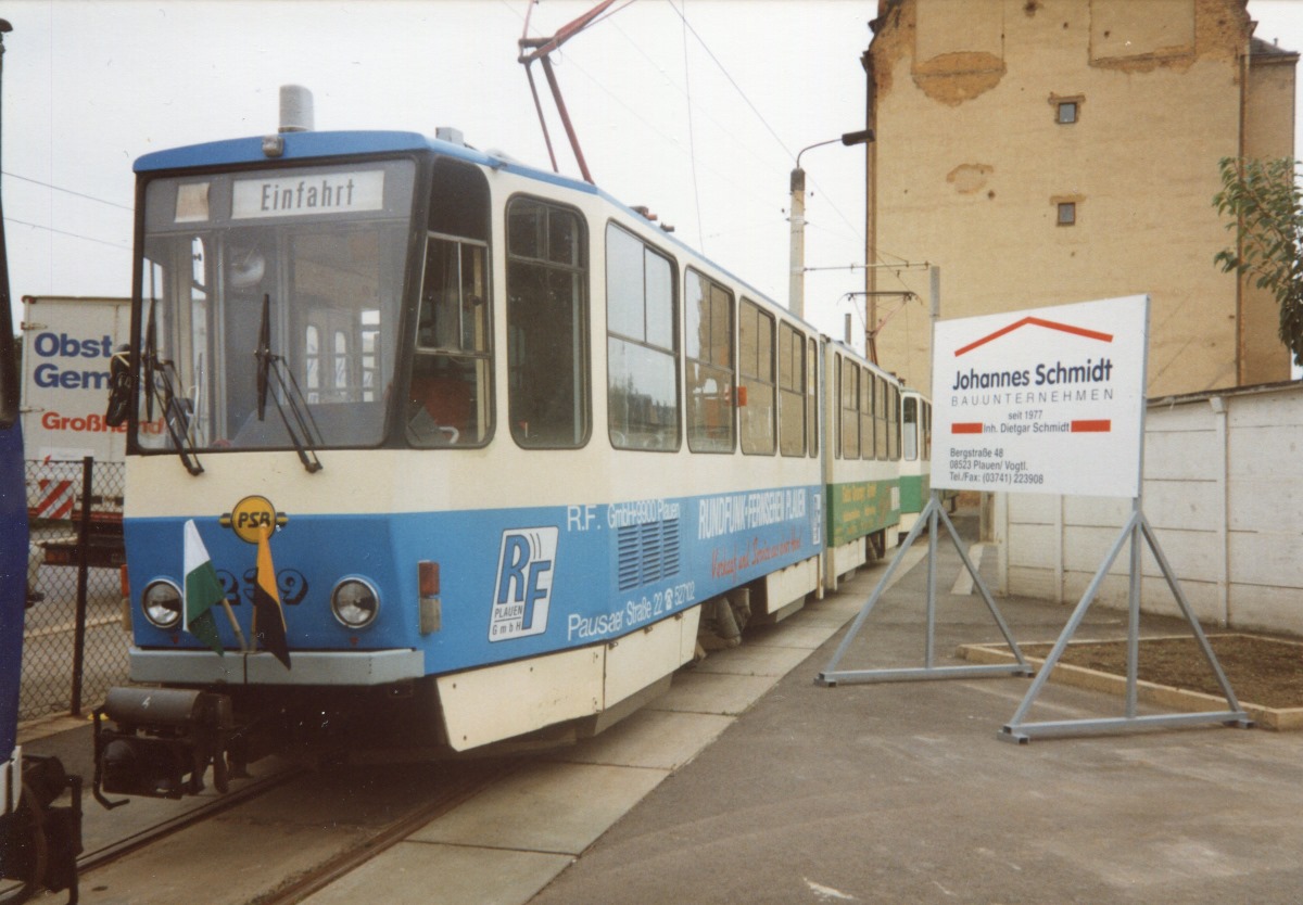 Плауэн, Tatra KT4D № 239; Плауэн — Юбилей: 100 лет Плауэнскому трамваю (18.09.1994)