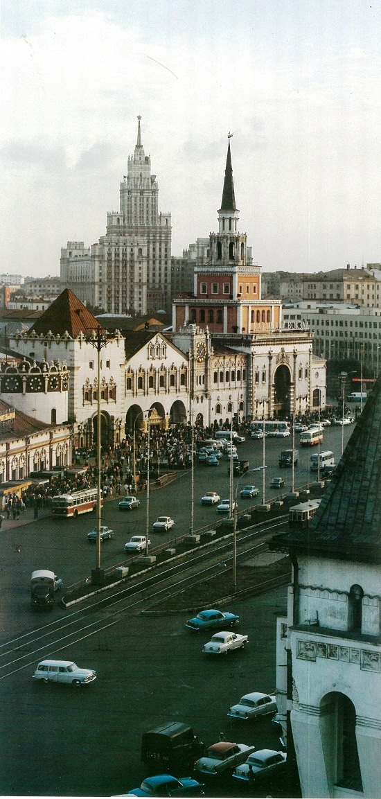 Москва — Виды с высоты; Москва — Исторические фотографии — Трамвай и Троллейбус (1946-1991)