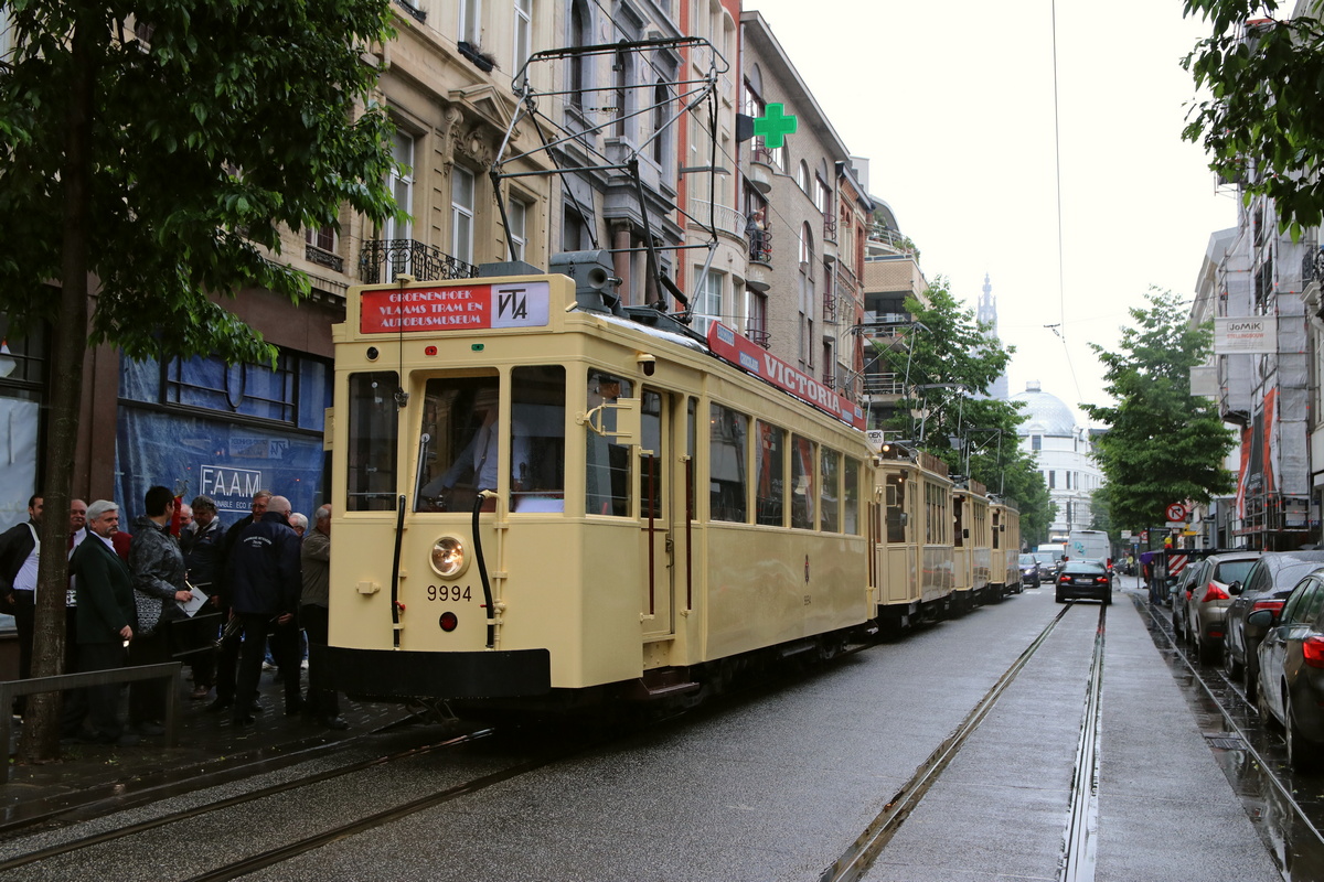 Антверпен, SNCV Standard деревянный моторный № 9994; Антверпен — Возобновление работы трамвайного музея (15/06/2019)