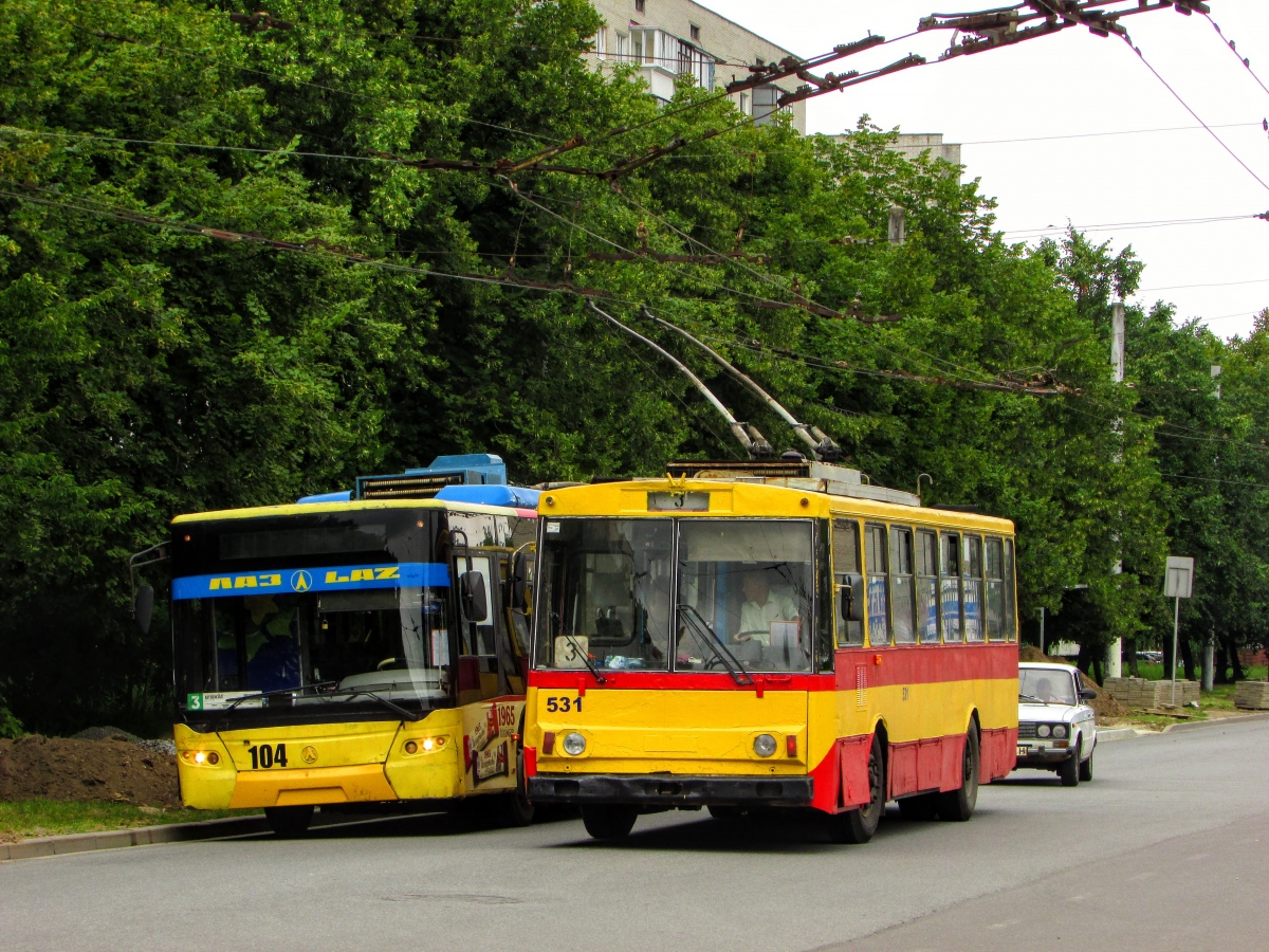 Львов, Škoda 14Tr02/6 № 531