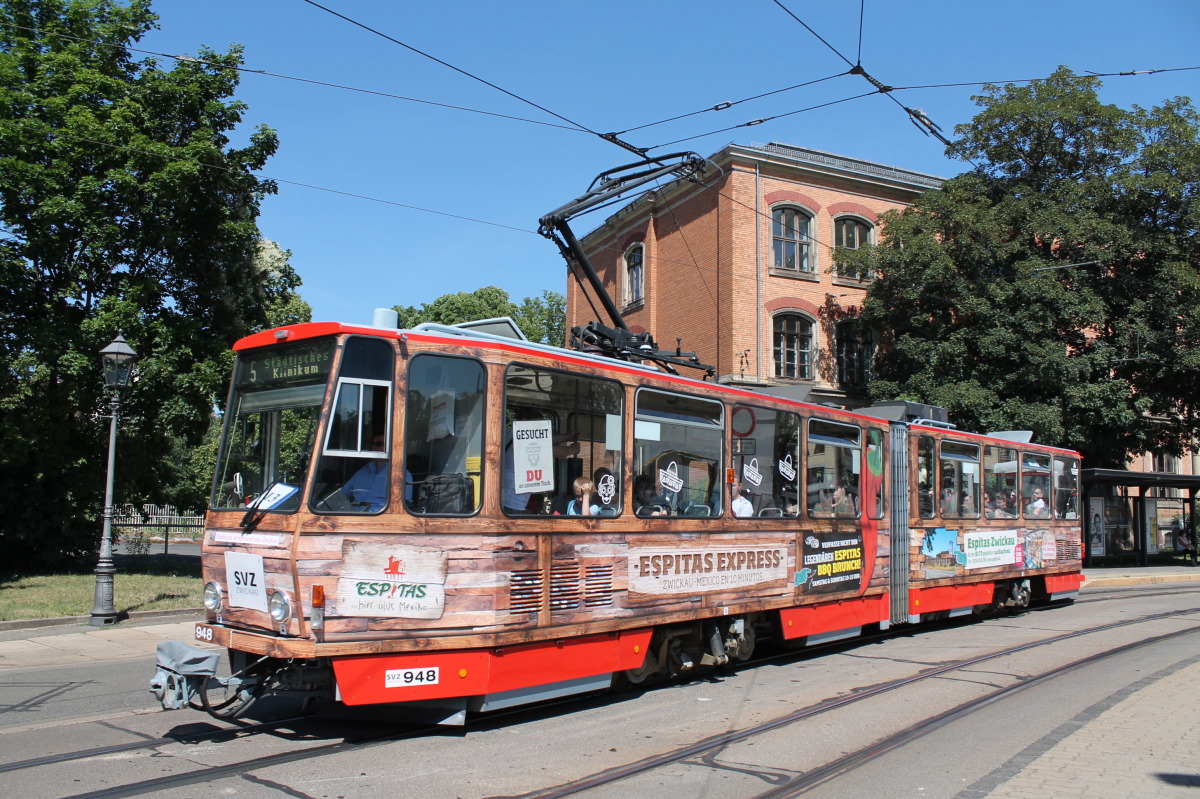 Цвиккау, Tatra KT4DMC № 948