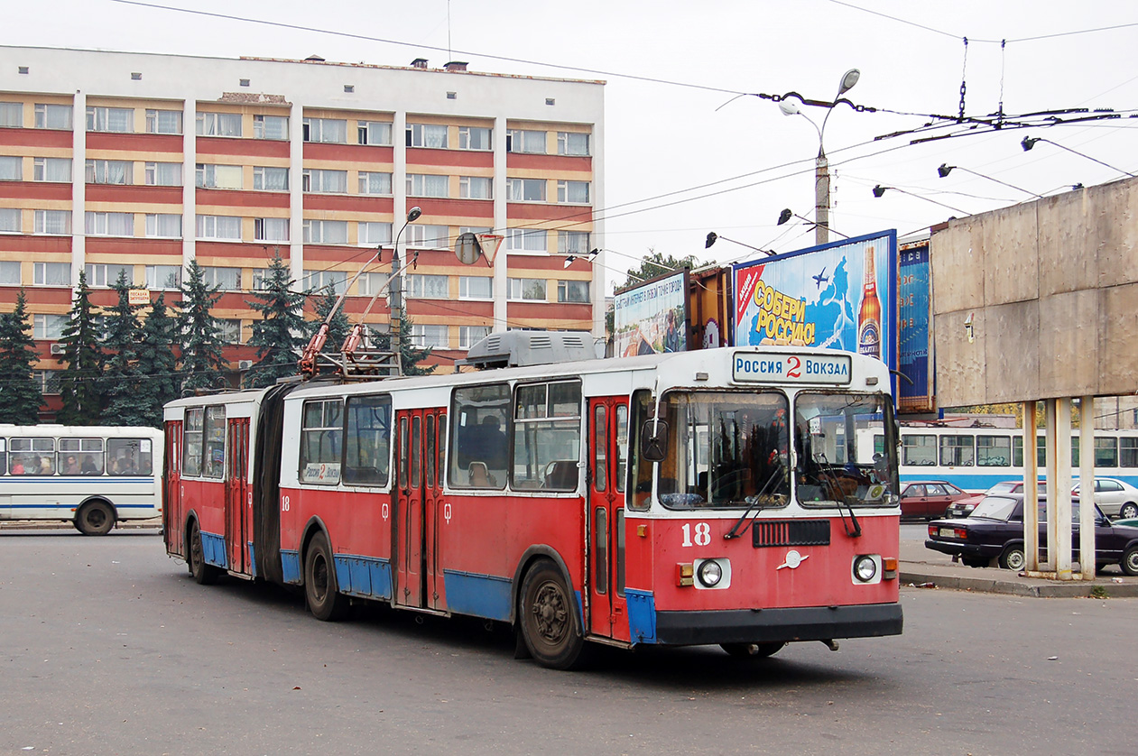 Тверь, ЗиУ-620501 № 18; Тверь — Тверской троллейбус в начале 2000-х гг. (2002 — 2006 гг.); Тверь — Троллейбусные конечные станции и кольца