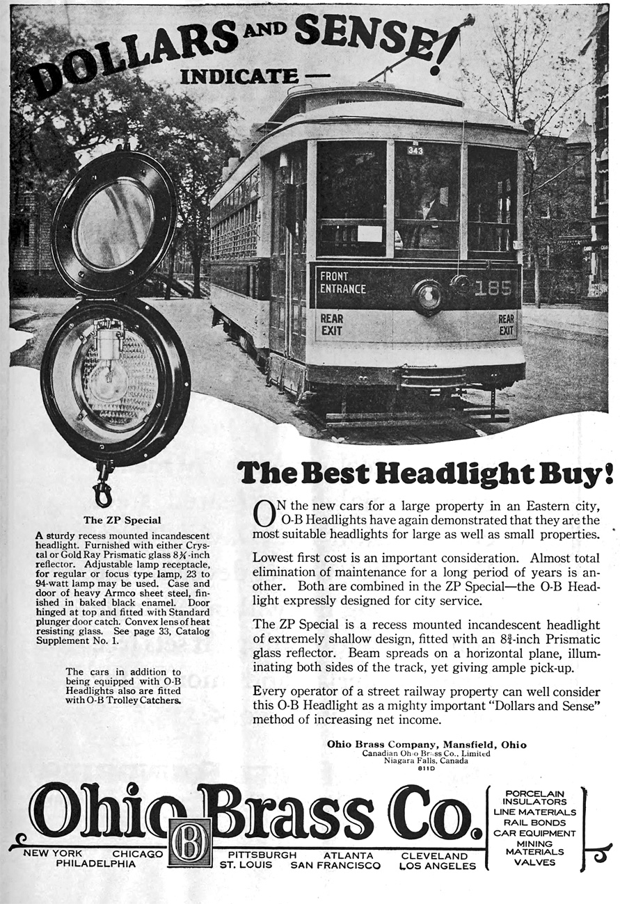 Washington, DC, Brill 4-axle motor car — 185; Advertising and documentation