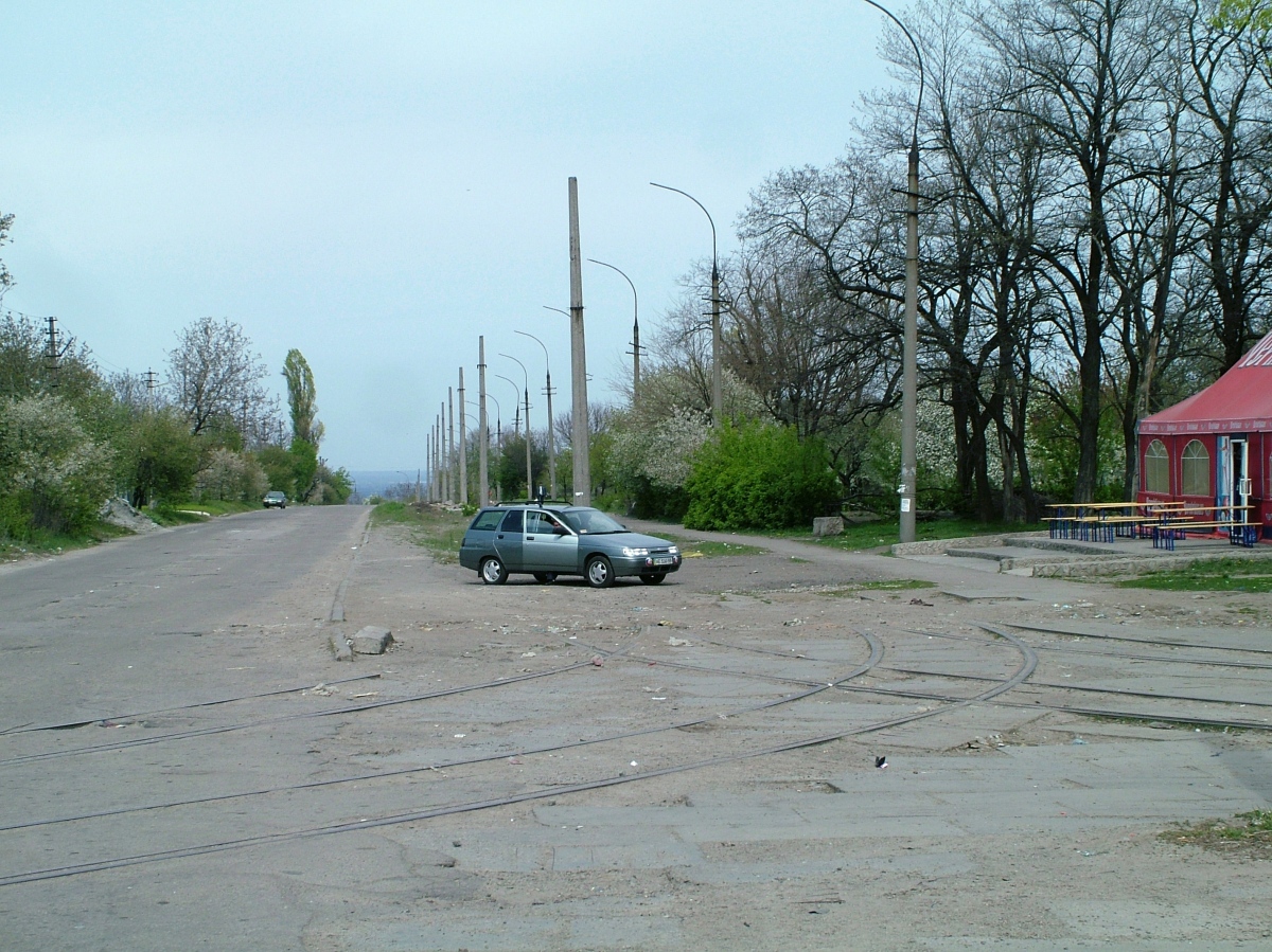 Каменское — Трамвайная линия на улице Чапаева (Гетмана Дорошенко)