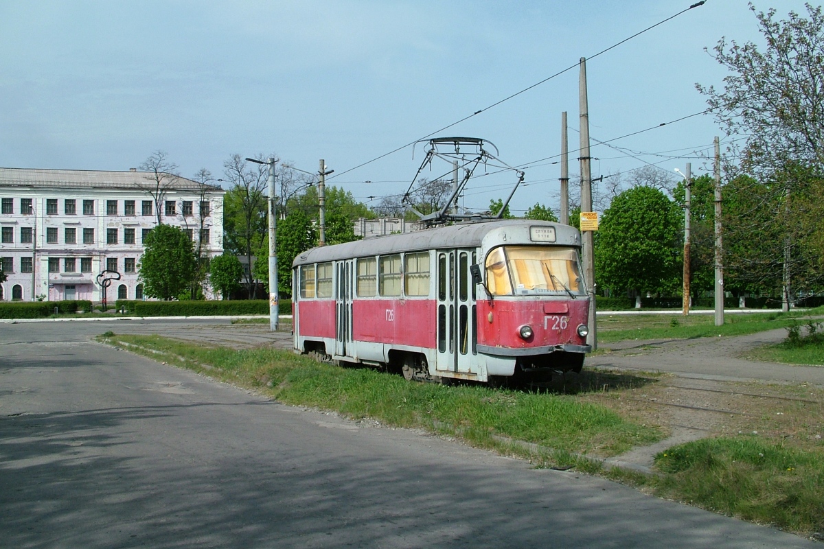 Каменское, Tatra T3SU № Г-26; Каменское — Трамвайная линия на улице Чапаева (Гетмана Дорошенко)