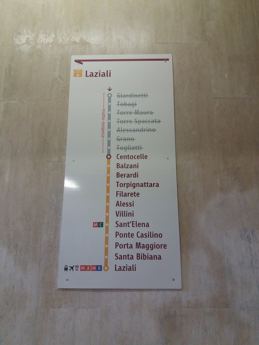 Рим — Линия «Termini Laziali-Centocelle»(Roma-Giardinetti); Рим — Схемы