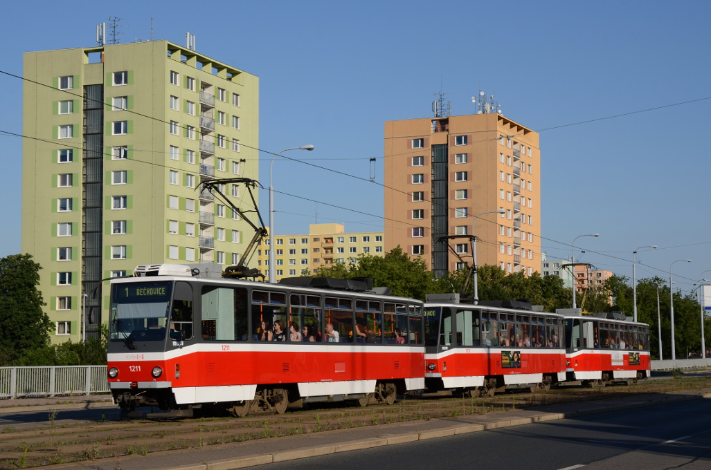 Brno, Tatra T6A5 N°. 1211