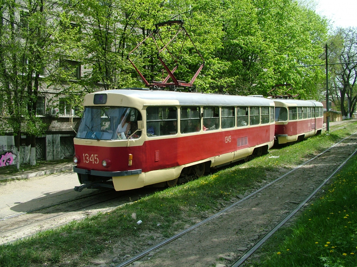 Dnipro, Tatra T3SU № 1345; Dnipro, Tatra T3SU № 1346