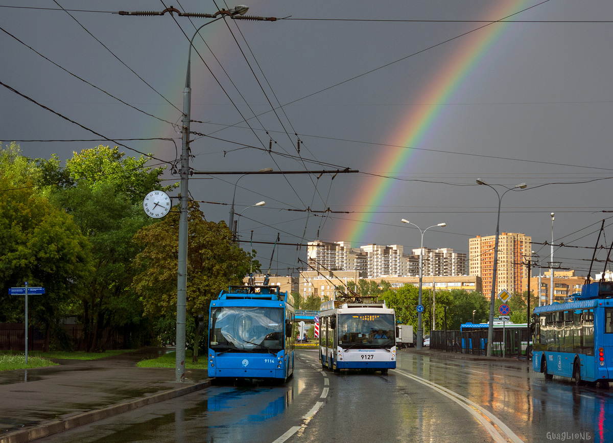 Москва, Тролза-5265.00 «Мегаполис» № 9114; Москва, Тролза-5265.00 «Мегаполис» № 9127