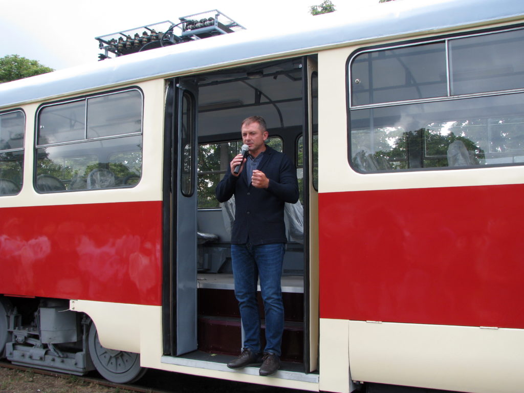 Konotop — Delivery of ex-Riga Tatra T3A Trams