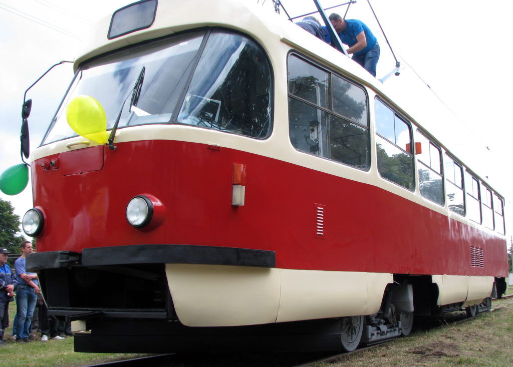 Konotop, Tatra T3A # 103; Konotop — Delivery of ex-Riga Tatra T3A Trams