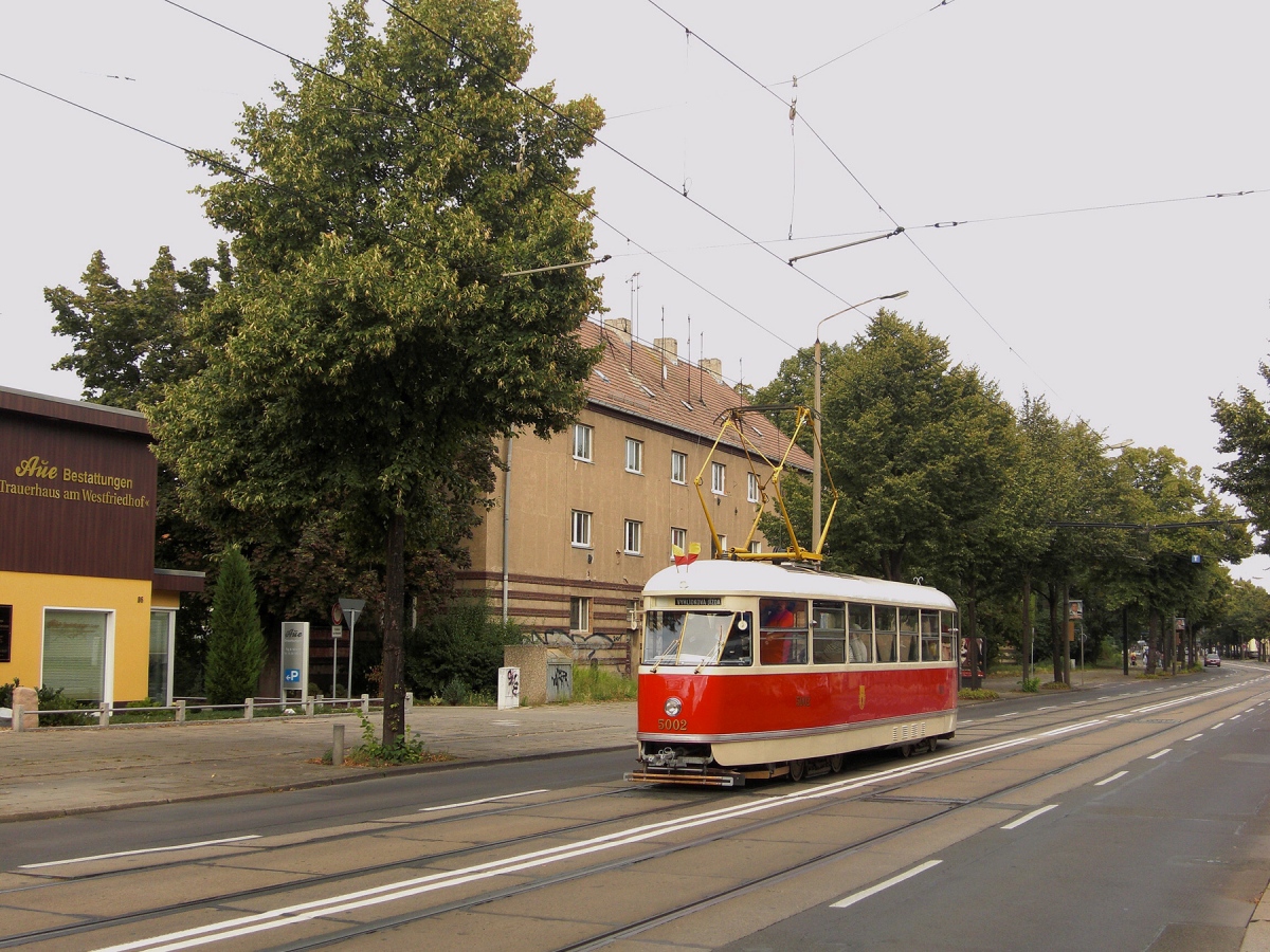 Прага, Tatra T1 № 5002; Магдебург — Вагоны из других городов