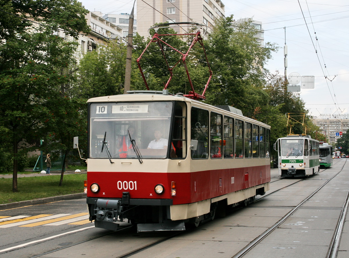 Москва, Tatra T6B5SU № 0001; Москва — День Московского транспорта 13 июля 2019