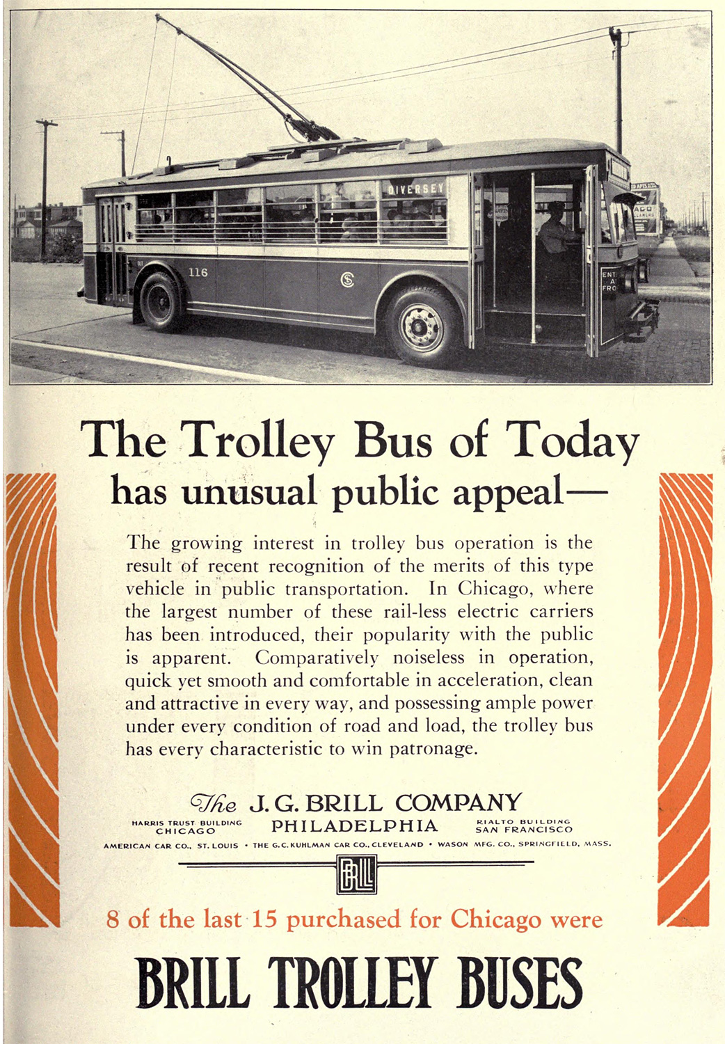 Chicago, Brill T40 # 116; Advertising and documentation