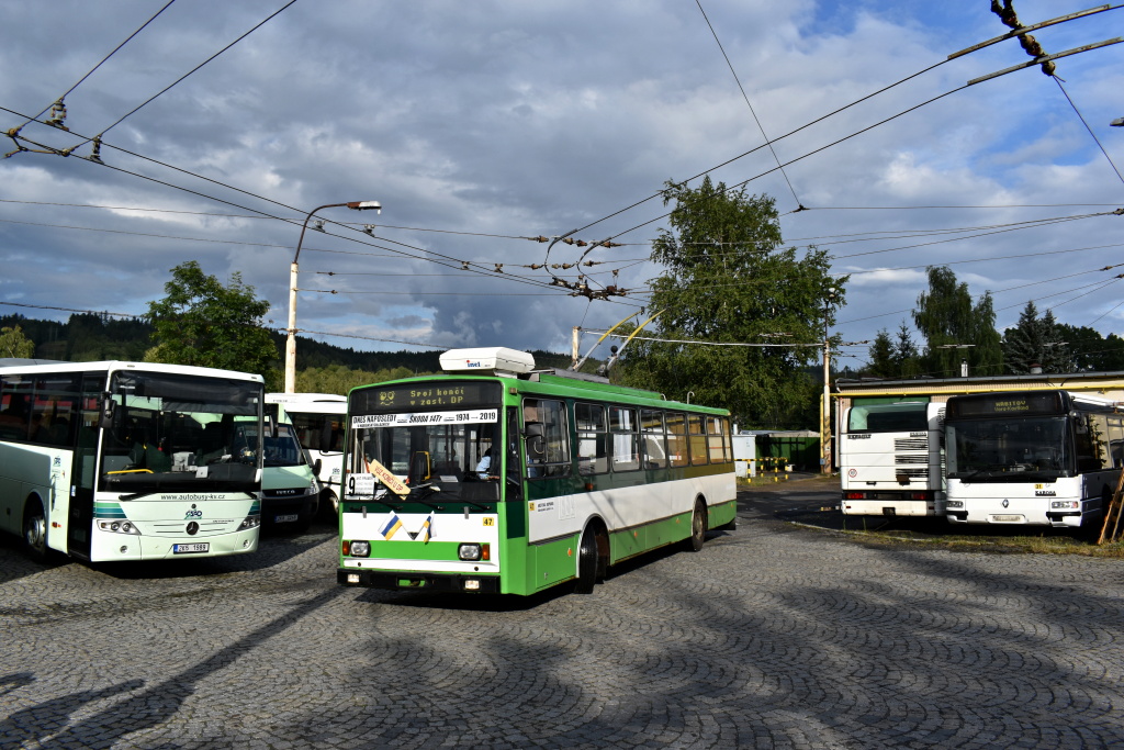 Марианске-Лазне, Škoda 14TrM № 47; Марианске-Лазне — Конец эксплуатации троллейбусов Шкода 14Тр через 45 лет (13.07.2019)