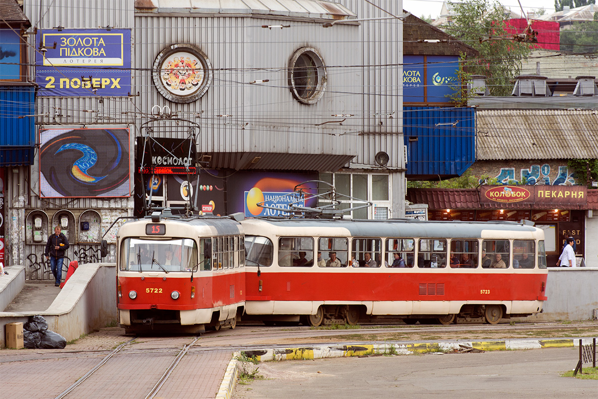 Киев, Tatra T3SUCS № 5722; Киев, Tatra T3SUCS № 5723