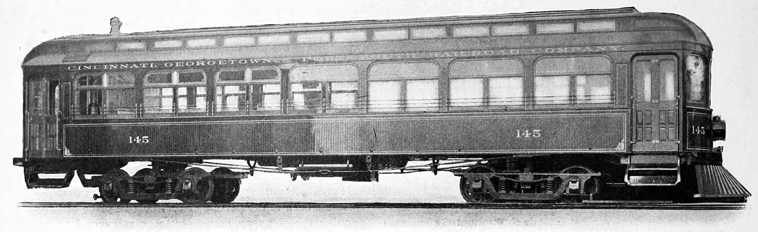 Цинциннаті, Интерурбан St. Louis моторный № 145; Цинциннаті — Cincinnati, Georgetown & Portsmouth Railroad Co.