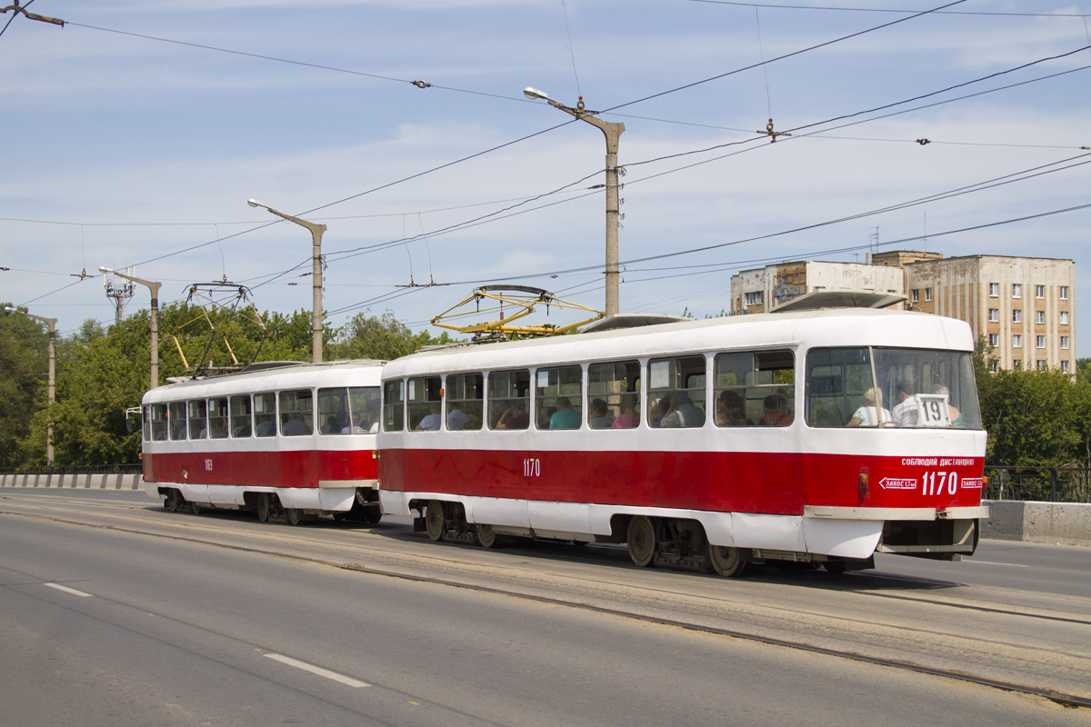 Самара, Tatra T3SU (двухдверная) № 1170