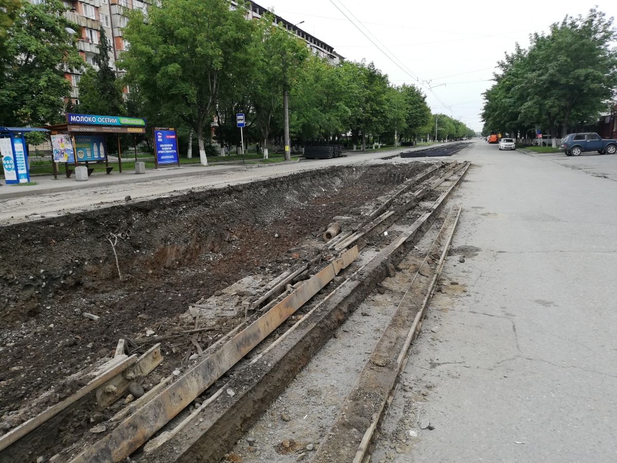 Владикавказ — Строительство, ремонт и реконструкция трамвайных линий