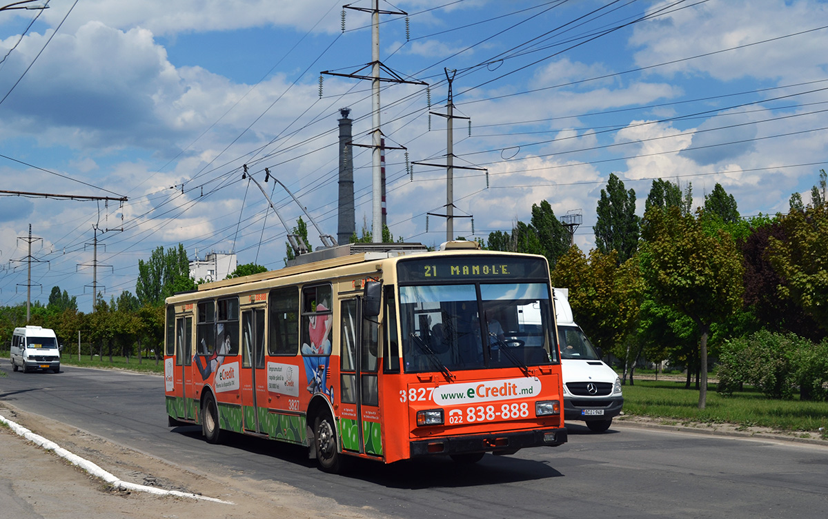 Кишинёв, Škoda 14TrDT/6M № 3827