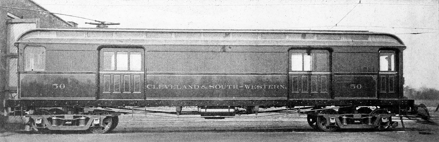 Cleveland & Southwestern, Kuhlman 4-axle motor car # 50