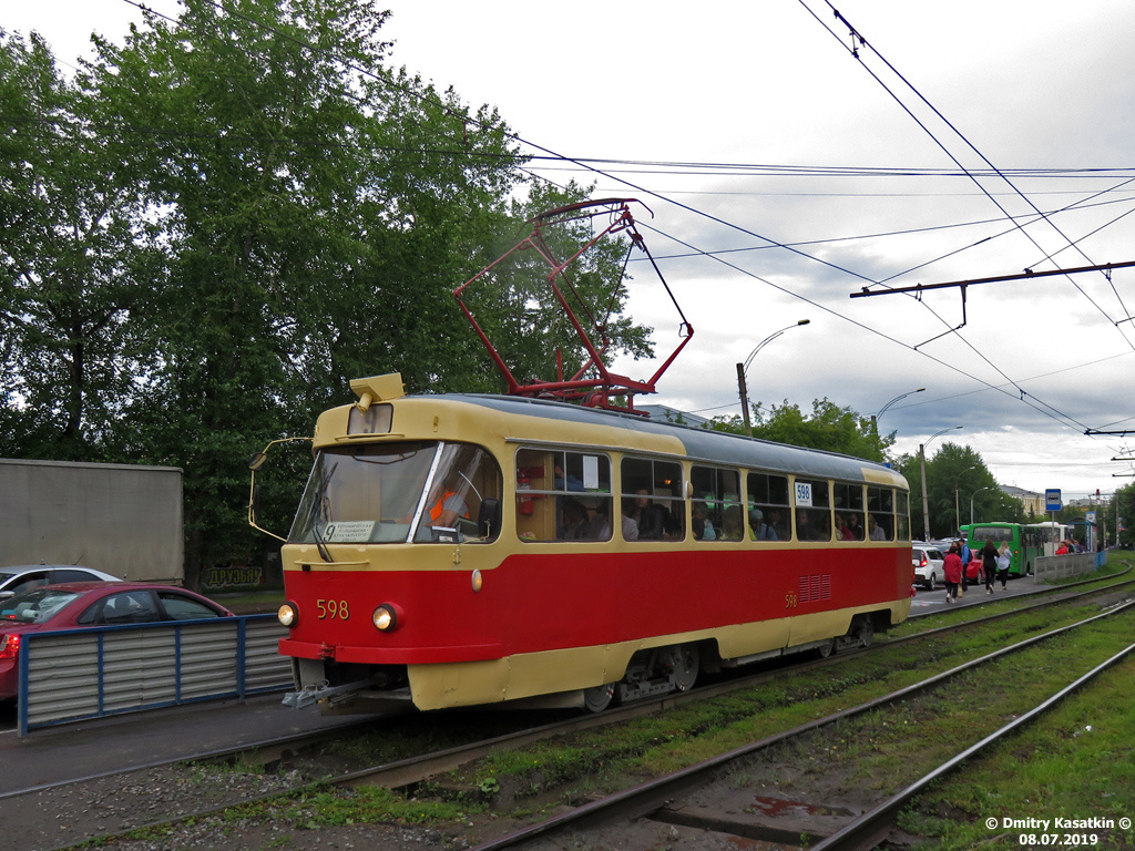 Екатеринбург, Tatra T3SU № 598
