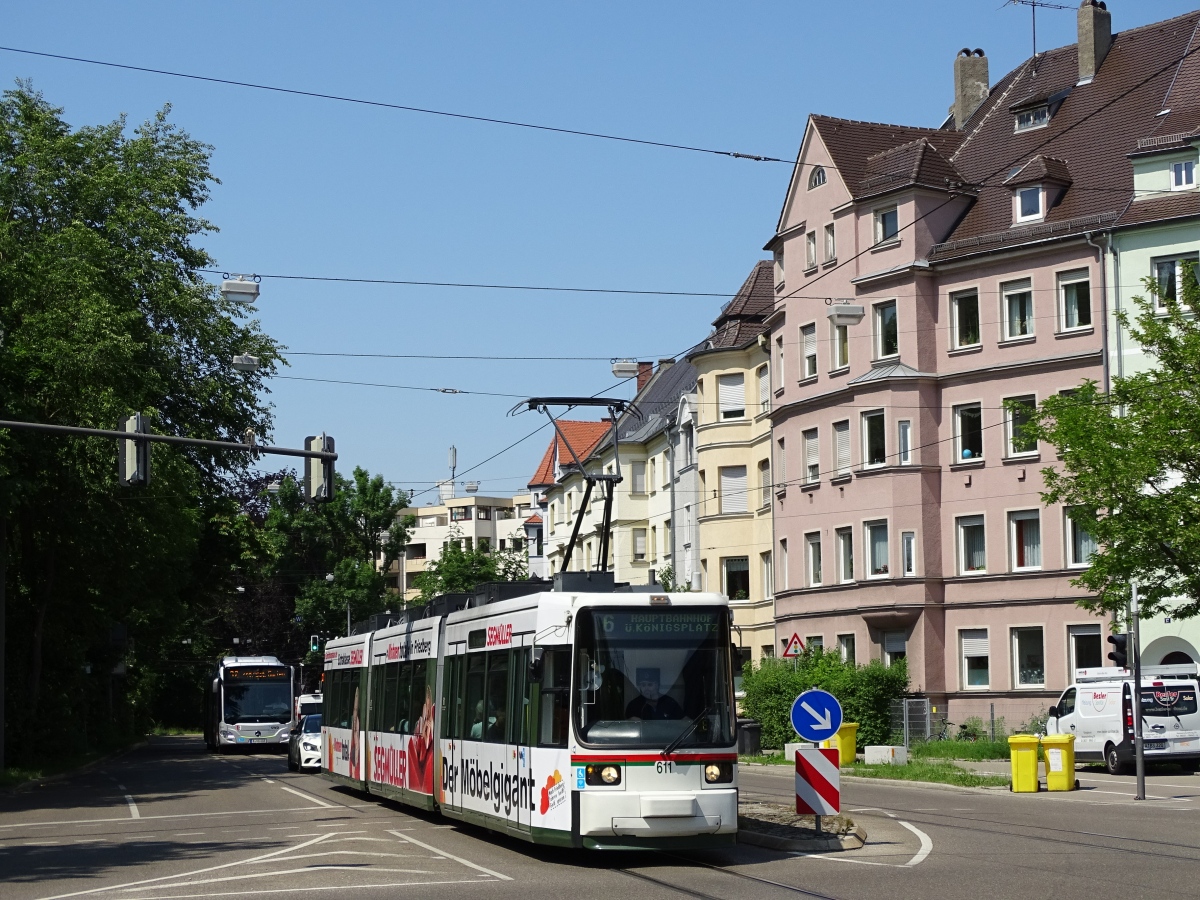 Augsburg, Adtranz GT6M č. 611