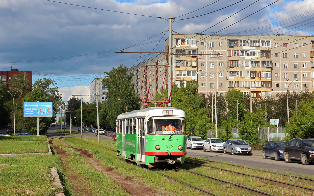 Екатеринбург, Tatra T3SU № 592