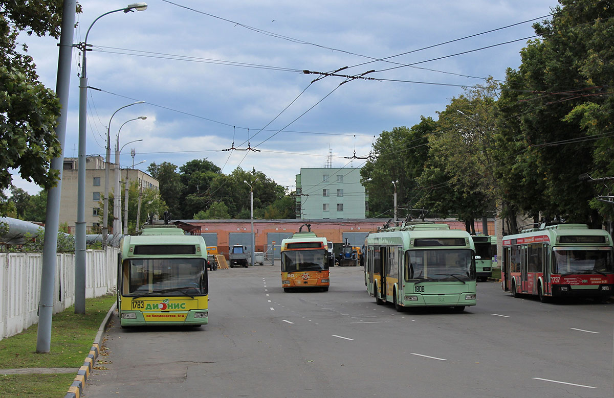 Гомель, БКМ 32102 № 1783; Гомель, БКМ 321 № 1808; Гомель — Троллейбусные парки