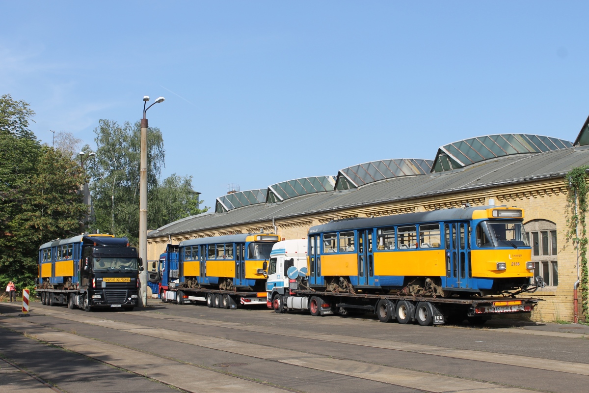 Лейпциг, Tatra T4D-M1 № 2136; Лейпциг — Отправка трамваев Tatra в Украину