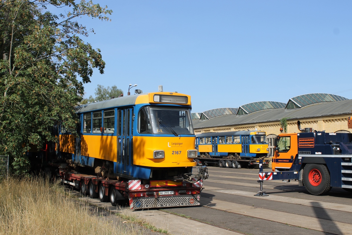 Лейпциг, Tatra T4D-M1 № 2167; Лейпциг — Отправка трамваев Tatra в Украину