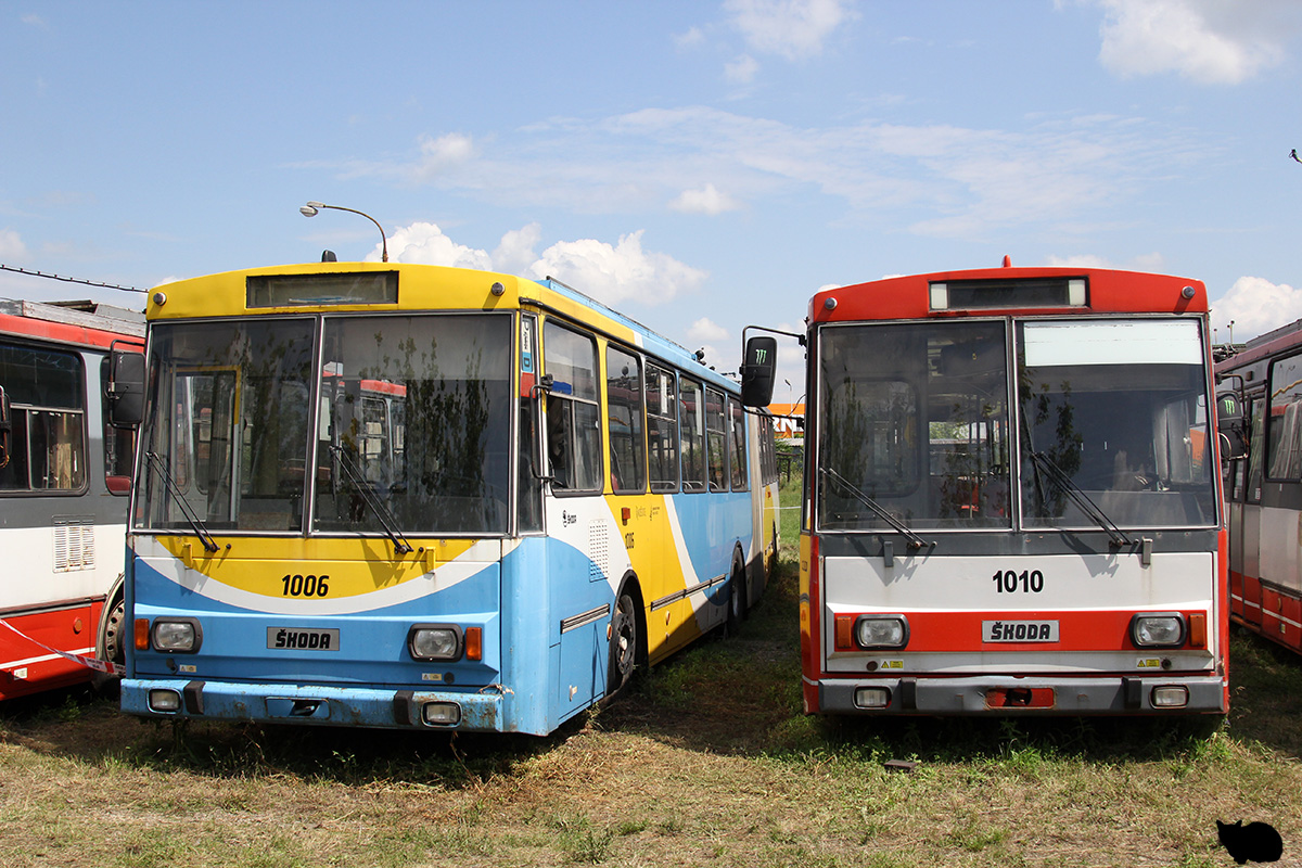 Кошице, Škoda 15Tr10/7 № 1006; Кошице, Škoda 15Tr10/7 № 1010; Кошице — Кошицкий троллейбусный день / Košický trolejbusový deň