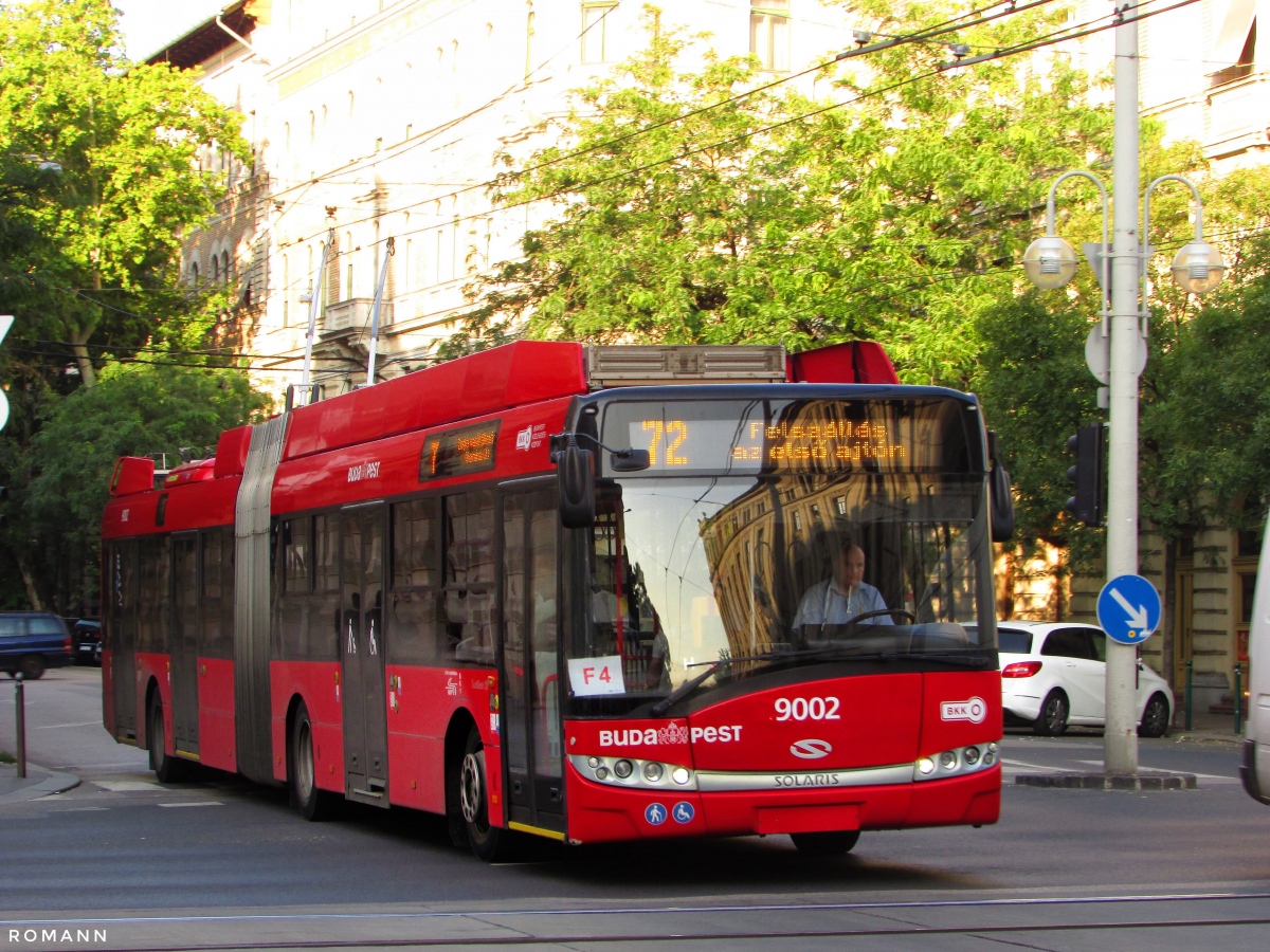 Будапешт, Solaris Trollino III 18 Škoda № 9002