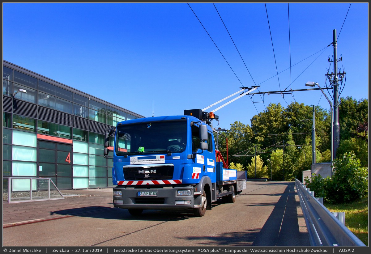 Цвиккау, MAN trolley truck № AOSA2; Цвиккау — Троллейбусная система «AOSAplus» Западно-Cаксонского вуза