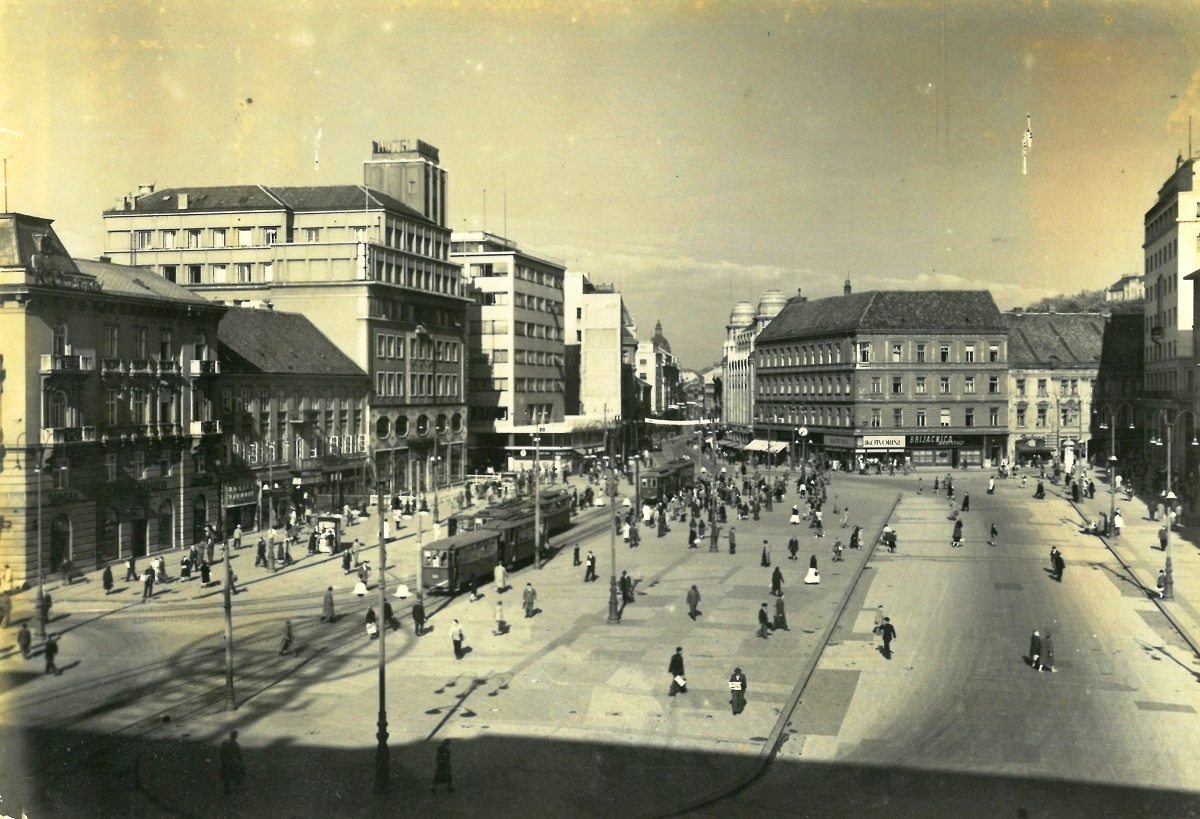 Загреб — Старые фотографии; Загреб — Трамвайные линии и инфраструктура