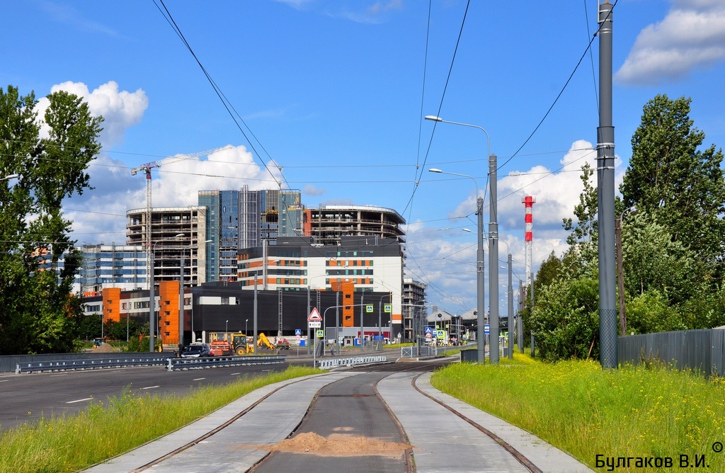 Sankt-Peterburg — Tram lines construction