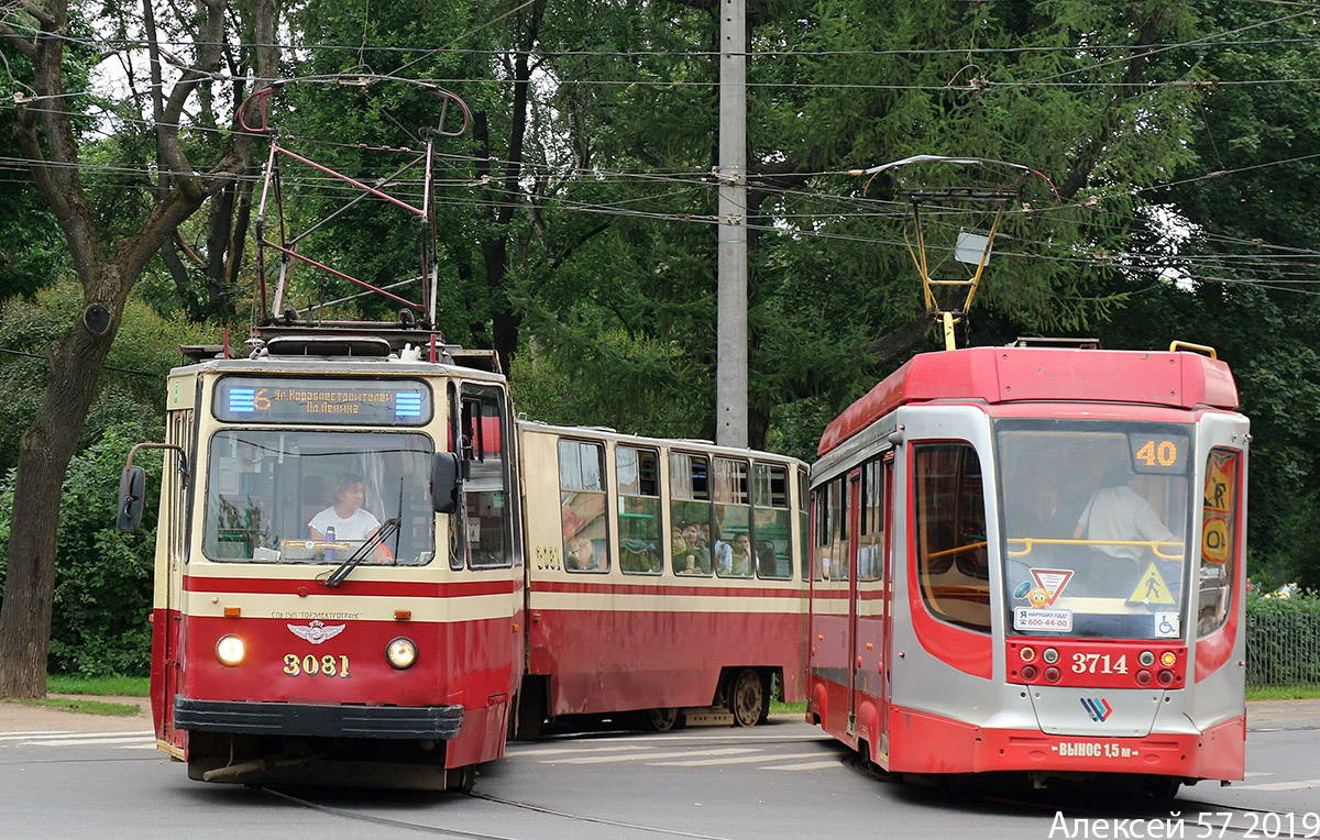 Санкт-Петербург, ЛВС-86К № 3081; Санкт-Петербург, 71-623-03.01 № 3714