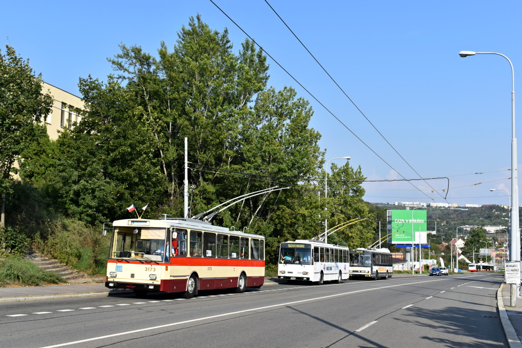Brno, Škoda 14Tr01 nr. 3173; Brno — Streetparty 150 — 150 years of public transport in Brno celebrations