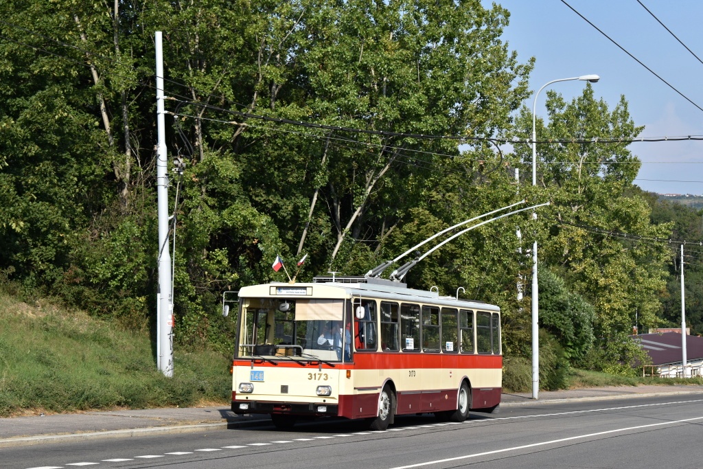 Brno, Škoda 14Tr01 č. 3173; Brno — Streetparty 150 — oslavy 150 let MHD v Brně