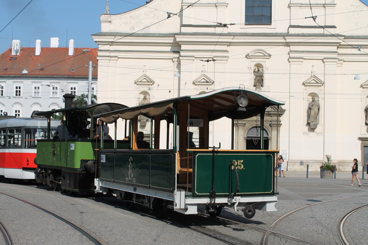 Брно, Двухосный прицепной Graz № 25; Брно — Streetparty 150 — празднование 150-летия городского транспорта в г. Брно