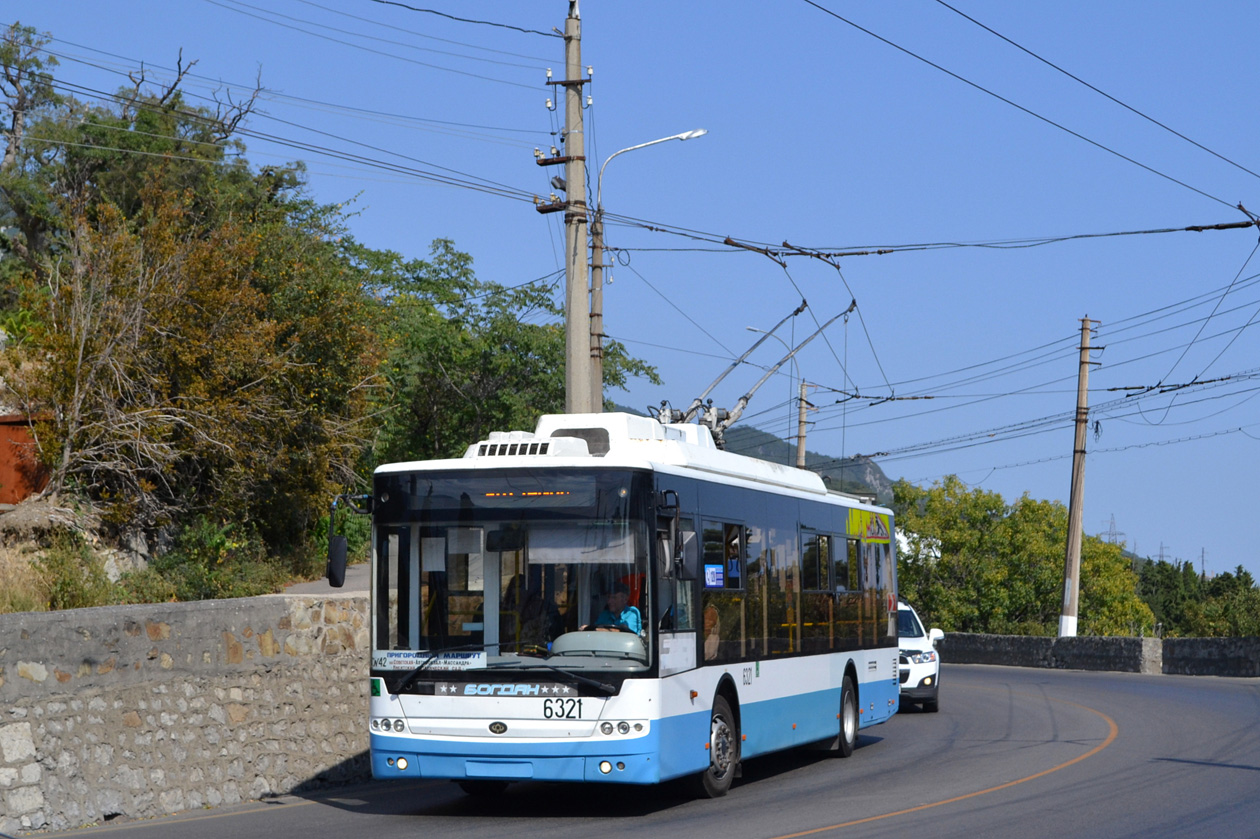 Crimean trolleybus, Bogdan T70110 # 6321