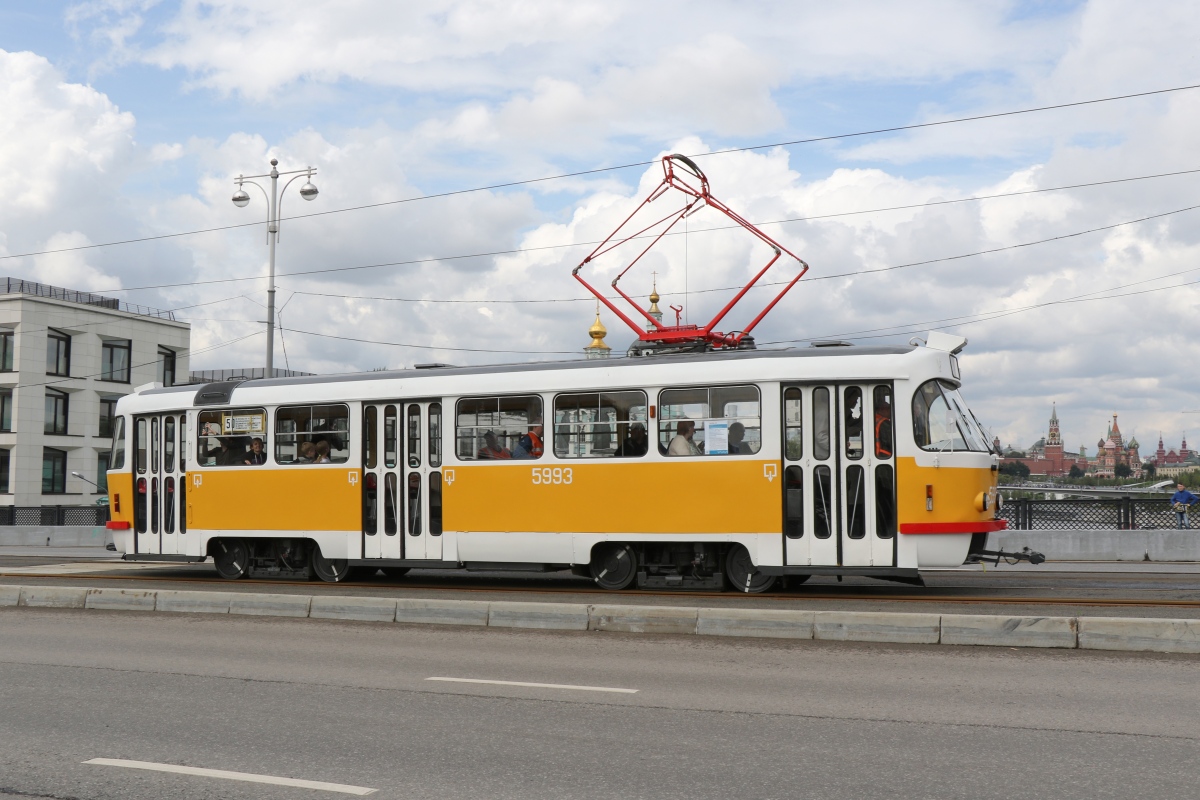 Maskva, Tatra T3SU nr. 5993; Maskva — Moscow Transport Day on 13 July 2019
