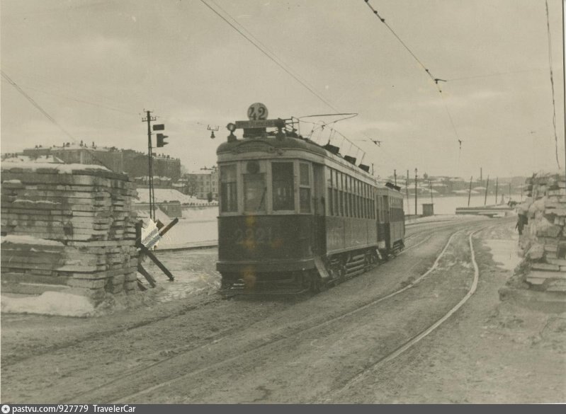Масква, КМ № 2221; Масква — Исторические фотографии — Трамвай и Троллейбус (1921-1945)